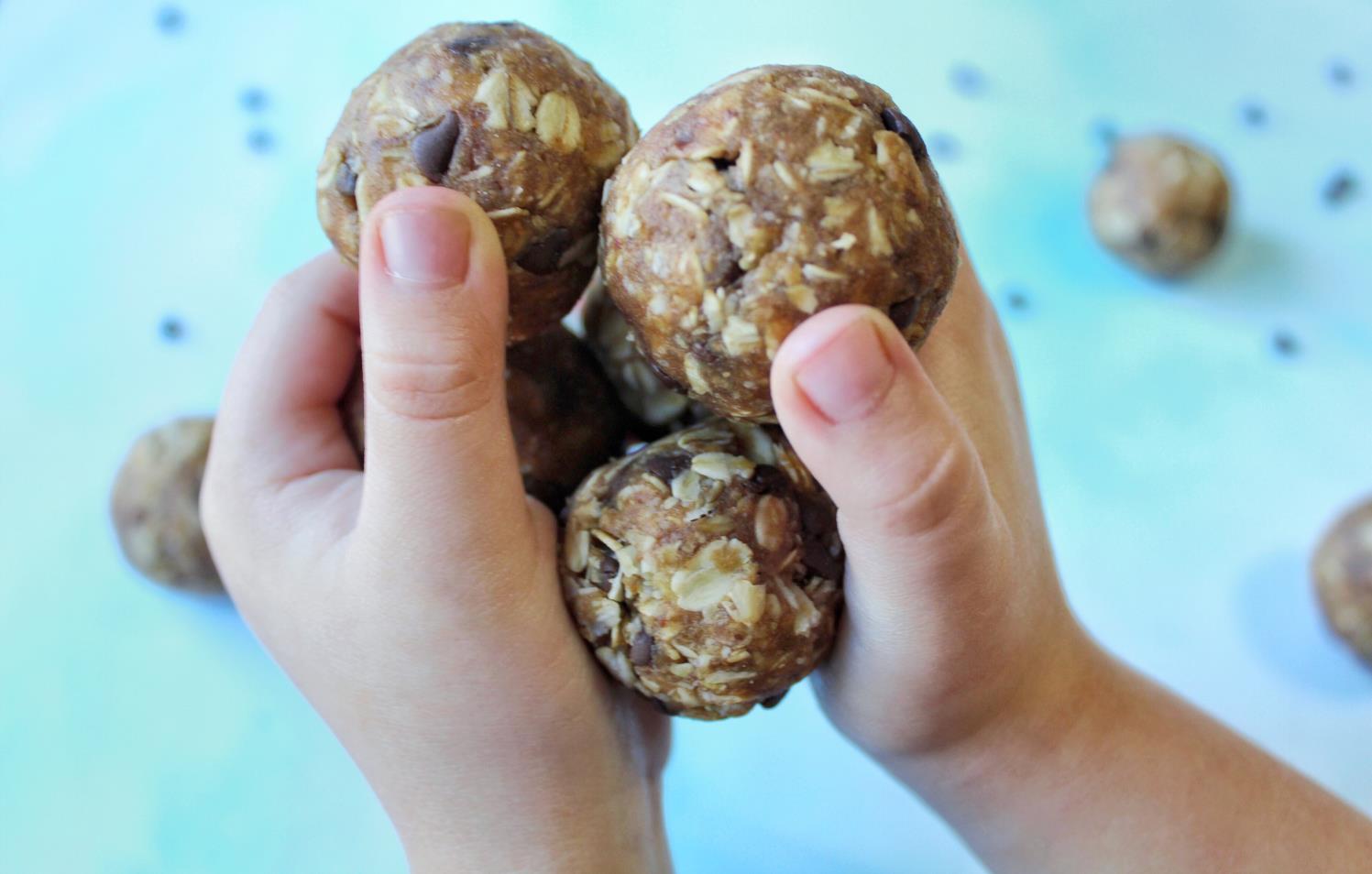 Chocolate Chip Sunbutter Cookie Dough Protein Balls