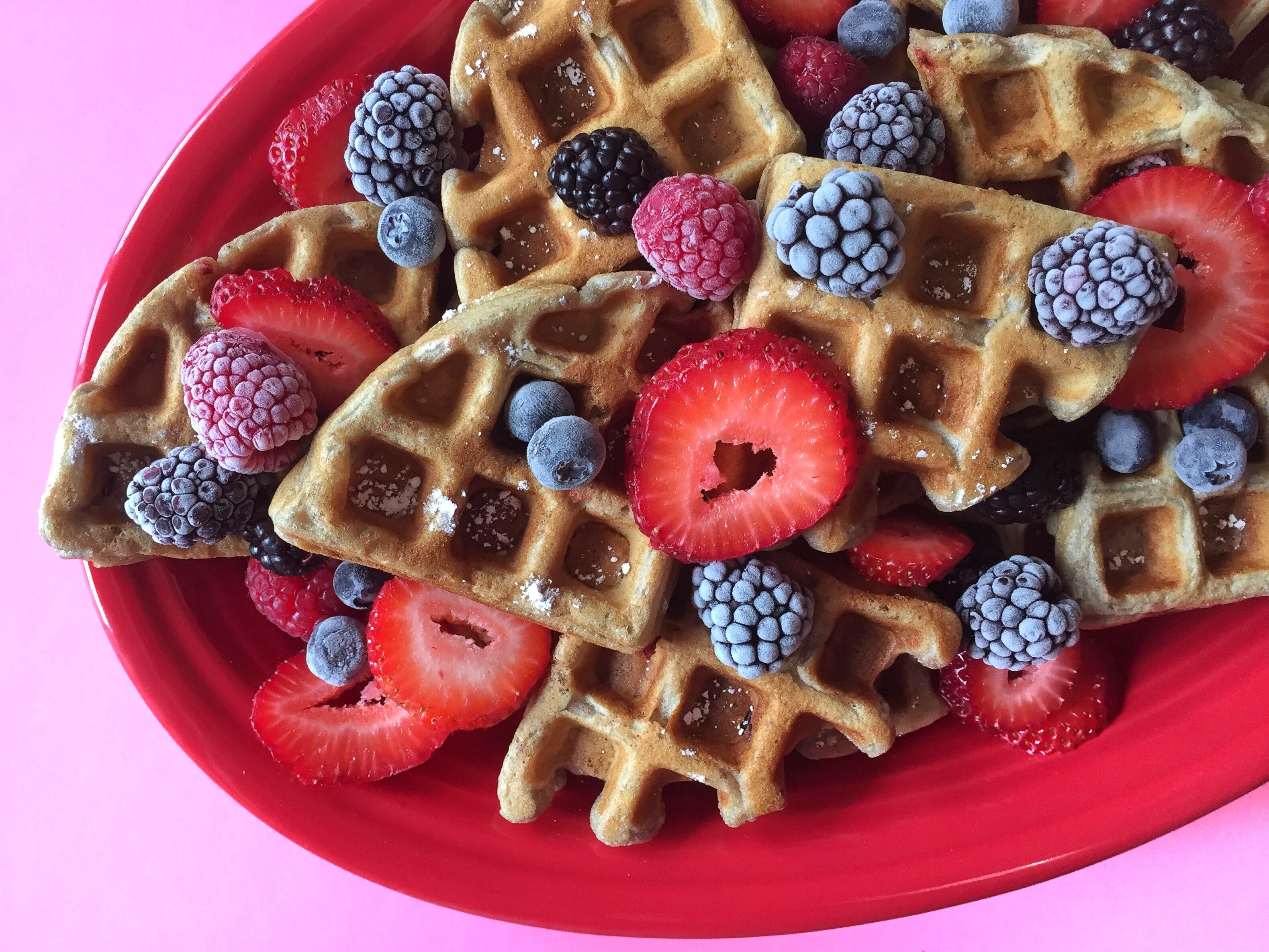 Organic Berry Waffles